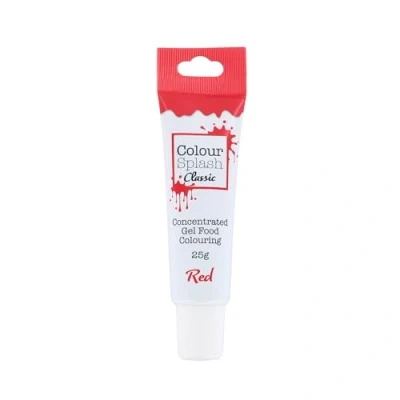 Image of Colour Splash Food Colouring Gel Red Highly Concentrated Gels, Easy To Use Squeezy Tubes, Edible Ingredients, Transform Plain Cakes Into Bright, Eye Catching Creations 25g