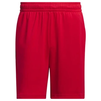 Image of adidas Performance 3 Stripes Short Sports shorts, Men&#039;s, Size: XSx9&quot;, Better scarlet/aurora black
