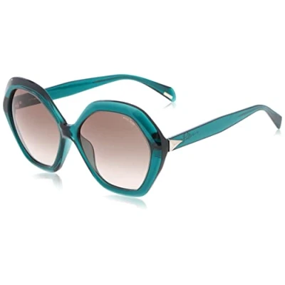 Image of Police SPLD29 Sunglasses, Verde Petrolio, 57