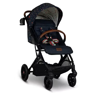 Image of Cosatto Woosh Trail Stroller, Birth 25kg, Multi Terrain Suspension, Compact Free Standing Fold, UPD100+ Hood, Raincover (Doodle Days)