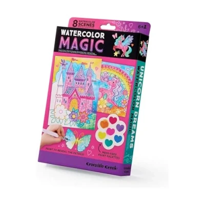 Image of Crocodile Creek Magic Watercolour/Unicorn Dreams, Watercolour Kit, Children&#039;s Painting Set, Paints Included, Gifts