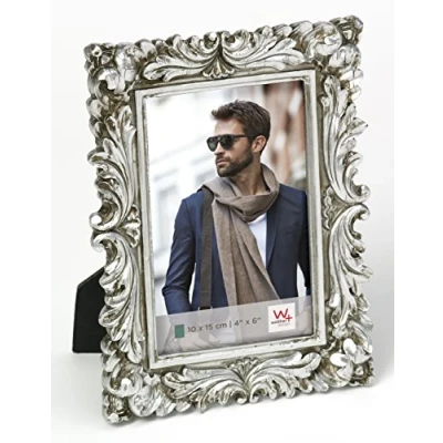 Image of walther Design Picture Frame Silver 10 x 15 cm Saint Germain Portrait QS015S
