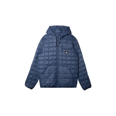 Image of Quiksilver Jacket CHECK MATE HOODY INSULATOR Men Blue XS