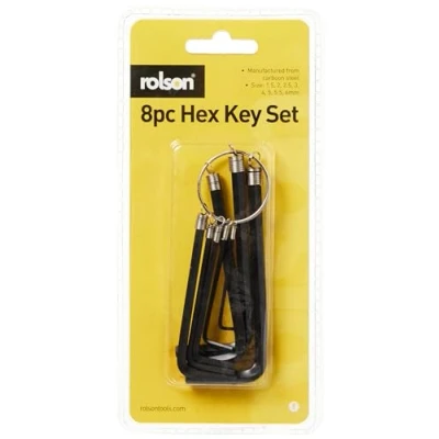 Image of Rolson 11215 8 pc Hex Key Set