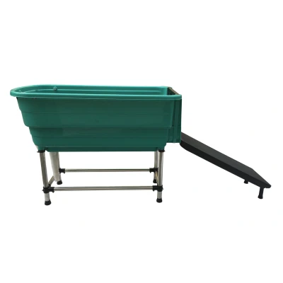 Image of Show Tech Handy Tub L 124 x 59 90 cm + Ramp Bath Professional Dog Grooming with Durable and Spacious Bathing Station Perfect for Home