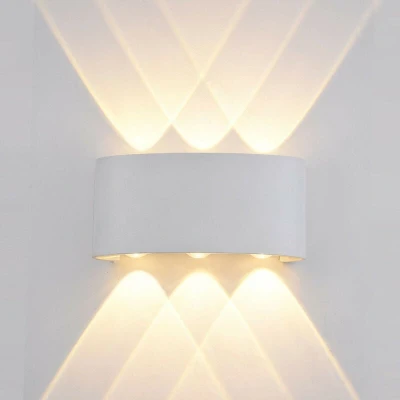Image of Italux Lighting Ortelo Modern Outdoor Up Down Wall Lamp Led, ITLOWL 451 3 WH
