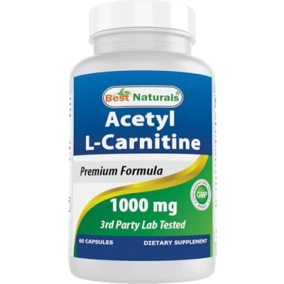 Image of Best Naturals Acetyl L Carnitine 1000 mg 60 Capsules