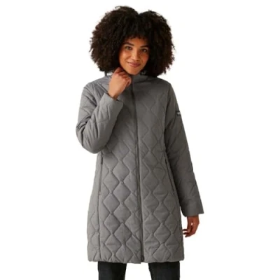 Image of Regatta Women&#039;s Water repellent Fritha Iii Insulated Parka Jacket Grey Sky, Size: 14