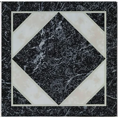 Image of d c fix PVC Floor Tiles Classic Self Adhesive Flooring Vinyl Tile Renovation Upcycling Diamond Marble 30.5 cm x 1.2 mm 1 Pack = 11 Pieces m²