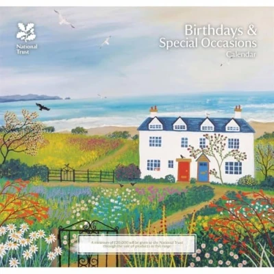 Image of National Trust Jo Grundy Birthday Midi Calendar 2025 (PFP)