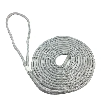 Image of 10mm Grey Polyester Rope Dockline Mooring x 8 Metres
