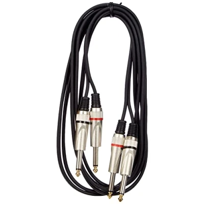 Image of Stagg STC3P Phone Plug Audio Twin Cable 3m