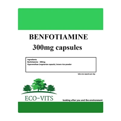 Image of ECO VITS BENFOTIAMINE (300mg) 120 CAPS. Recyclable Packaging. Sealed Pouch
