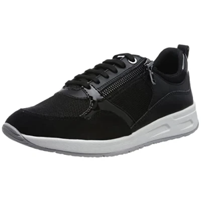 Image of Geox Women&#039;s D Bulmya Sneaker, Black, 5 UK
