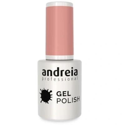 Image of Andreia Semi Permanent Nail Gel Polish for UV/LED Lamp Intense Shine and 4 weeks Lasting French Manicure Varnish Colour 220 Nude Shades of Soft Pink Red 10.5 ml