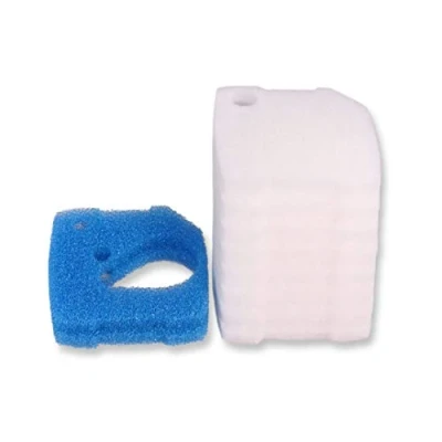 Image of INGVIEE Compatible Prefilter Fine Pad Set for Eheim Professional 4+ 250/250T/350/350T/600 and Pro 4e+ 350 (8 x White Fine, 2 Blue Coarse)