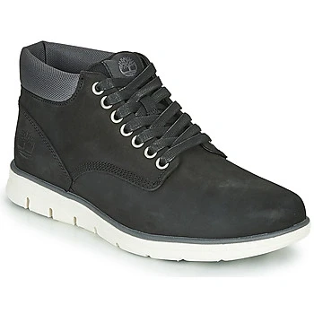 Image of Timberland BRADSTREET CHUKKA LEATHER men&#039;s Shoes (High top Trainers) in Black