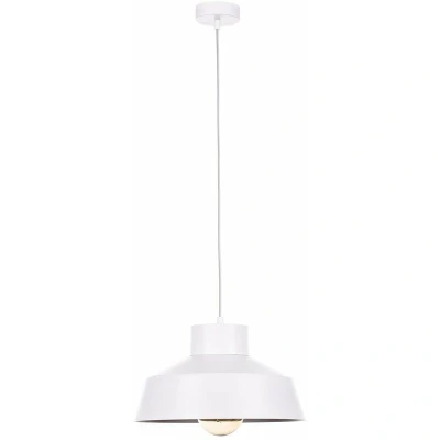 Image of Keter Moon Dome Pendant Ceiling Light White, 34cm, 1x E27