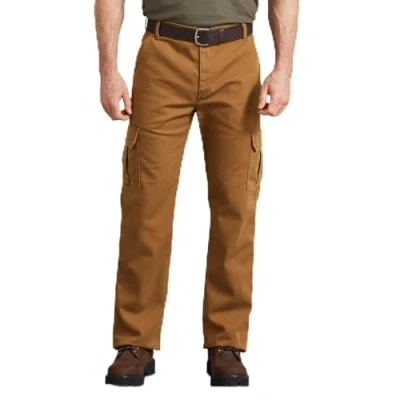 Image of Dickies Men&#039;s Cargo Work Utility Pants, Stonewashed Brown Duck, 36W x 32L