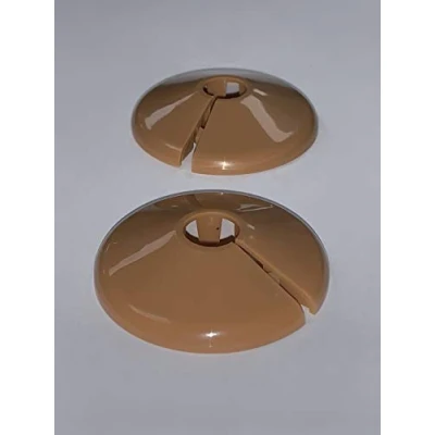 Image of TALON x2 Plastic 10mm Hole OAK Effect Pipe Collar/Cover