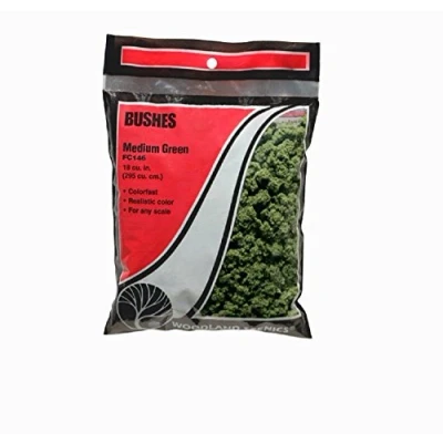 Image of Woodland Scenics Bushes 18 to 25.2 Cubic Inches Medium Green