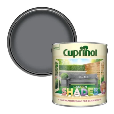 Image of Cuprinol 5244438 Garden Shades Exterior Woodcare, Silver Birch, 2.5L