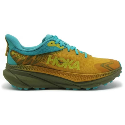 Image of HOKA Challenger ATR 7 GTX Trail running shoes, Men&#039;s, Size: 8, Golden yellow/avocado Textile/synthetics