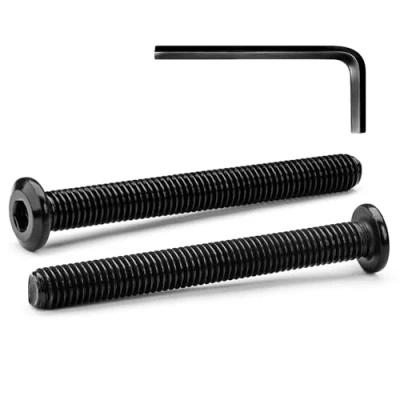 Image of MINHER M6 x 70mm 20Pcs Flat Head Hex Socket Cap Screws Bolts, Furniture 304 Stainless Steel 18 8, Full Thread (with Spanner)