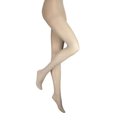Image of Ladies 1 Pair Elle 40 Denier Opaque Tights Mushroom