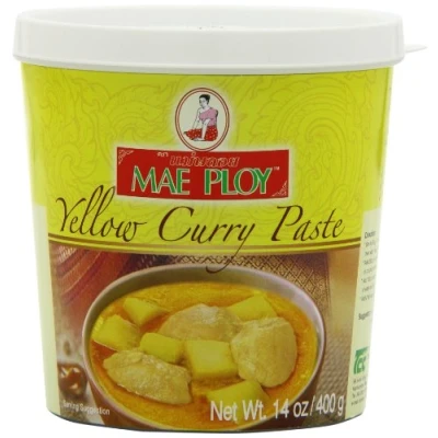 Image of Mae Ploy Thai Yellow Curry Paste 400 g (Pack of 4)