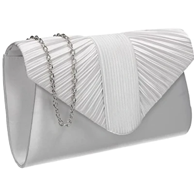 Image of SwankySwans Women&#039;s Sophie Clutch Bag, White