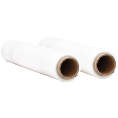 Image of vidaXL Stretch Film 2 pcs Transparent 17 μm 50 cm x 300 m