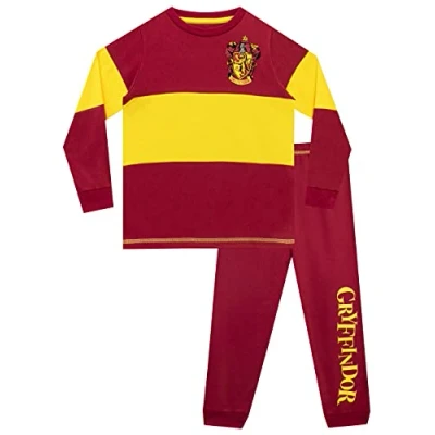 Image of Harry Potter Boys Gryffindor Pyjamas, Multicoloured, 10 11 Years