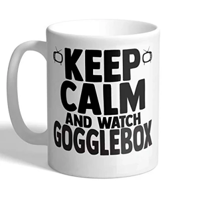 Image of I Love Mugs Keep Calm and Watch Gogglebox Mug, Ceramic, 11fl.oz.