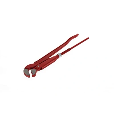 Image of GEDORE red 45 Angled elbow pipe wrench, Clamping width 67 mm/2&quot;, S jaw, Solidly built, Offset teeth, R27140020