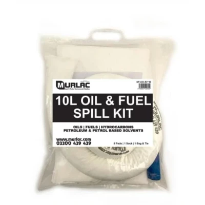 Image of 10L Oil &amp; Fuel Spill Kit UK Manufactured Hydrocarbons