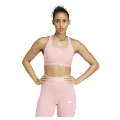 Image of adidas Women&#039;s Techfit Bra, semi Pink Spark, XS