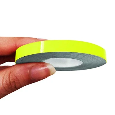 Image of 4R Quattroerre.it 10488 Trim Stripes Adhesive Strips for Cars, Neon Yellow, 7 mm x 10 mt
