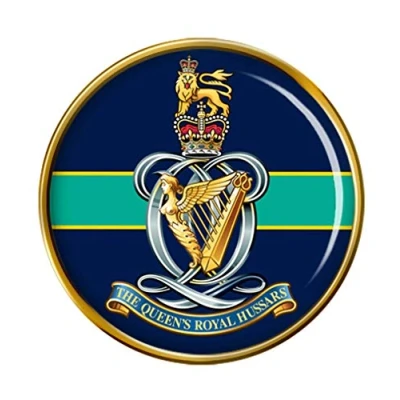 Image of Queen&#039;s Royal Hussars, British Army Pin Badge
