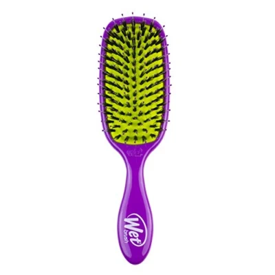 Image of WetBrush Shine Enhancer Hairbrush Natural Boar Bristles Eco Friendly Purple