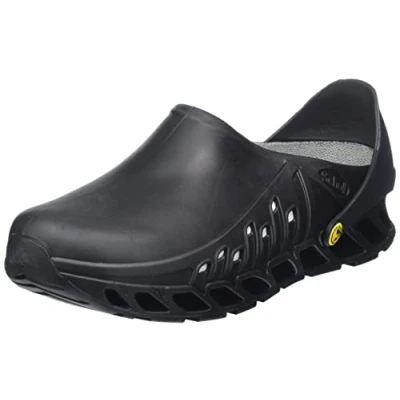 Image of Scholl Unisex EVOFLEX Medical Professional Clog, Black, 4 UK