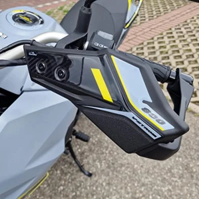 Image of Resin Bike Stickers 3D Motorcycle Compatible with Suzuki V Strom 800 DE 2023 Berlin Grey. Handguards Protection from Bumps and Scratches. Gadget Moto