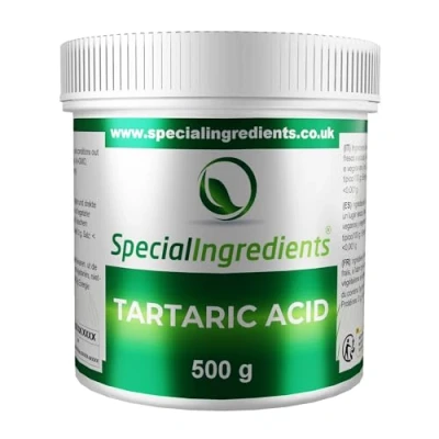 Image of Special Ingredients Tartaric Acid Powder 1kg Premium Quality Vegan, Non GMO, Gluten Free Recyclable Container
