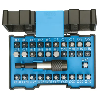 Image of GEDORE bit Box Industry, 32 piece, set with holder and screwdriver inserts, 1/4&quot;, 6.3 mm, Professional, 666 032 J