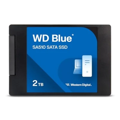 Image of WD Blue SA510 2TB SSD, 2.5&quot; SATA up to 560 MB/s, SSD 2TB, Includes Acronis True Image for Western Digital, Disk &amp; Cloning Migration, Flexible backup recovery, ransomware protection