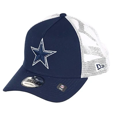 Image of New Era Dallas Cowboys NFL White Mesh Trucker 9Forty A Frame Cap One Size