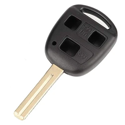 Image of Key Fob Cover, 3 Button Car Replace Remote Control Case Shell for IS200 GS300 LS200 RX300