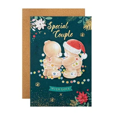 Image of Hallmark Christmas Card for Couple Cute Festive Forever Friends Design, 25561384, Multicoloured