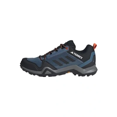 Image of adidas Men&#039;s Terrex AX3 Gore TEX Hiking Shoes Sneaker, Wonder Steel/Core Black/Orange, 7 UK