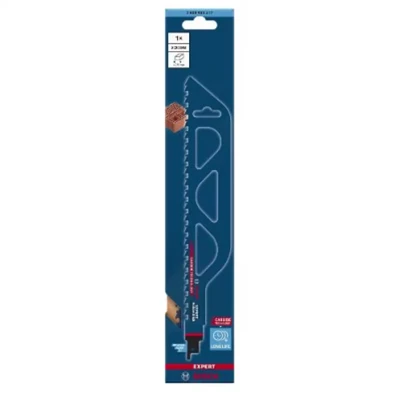 Image of Bosch Professional 1x Expert ‘Hollow Brick’ S 1243 HM Reciprocating Saw Blade (for Poroton building block, Length 300 mm, Accessories Saw)